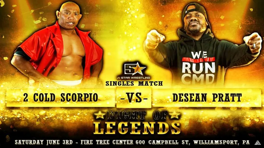 JohnARankin4's tweet photo. Wrestling Legend 2 Cold Scorpio battles "The Price of Camden" @Princeofcmd Desean Pratt per the official booking of Eric Bischoff! #LetsgetFunky #PrinceofCamden #2ColdforthePrincetoHandle #5SW
June 3rd 2023! https://t.co/KdpiPtUXFa