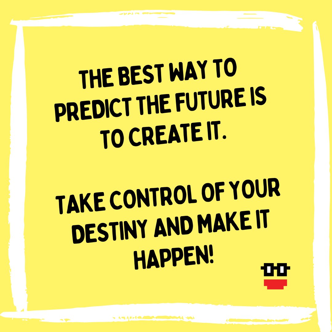pixelizen's tweet photo. GM Fams, the best way to predict the future is to create it. Take control of your destiny and make it happen! 🚀

#CreateYourFuture #TakeControl #NFTForHope https://t.co/2GIKNy9n8t