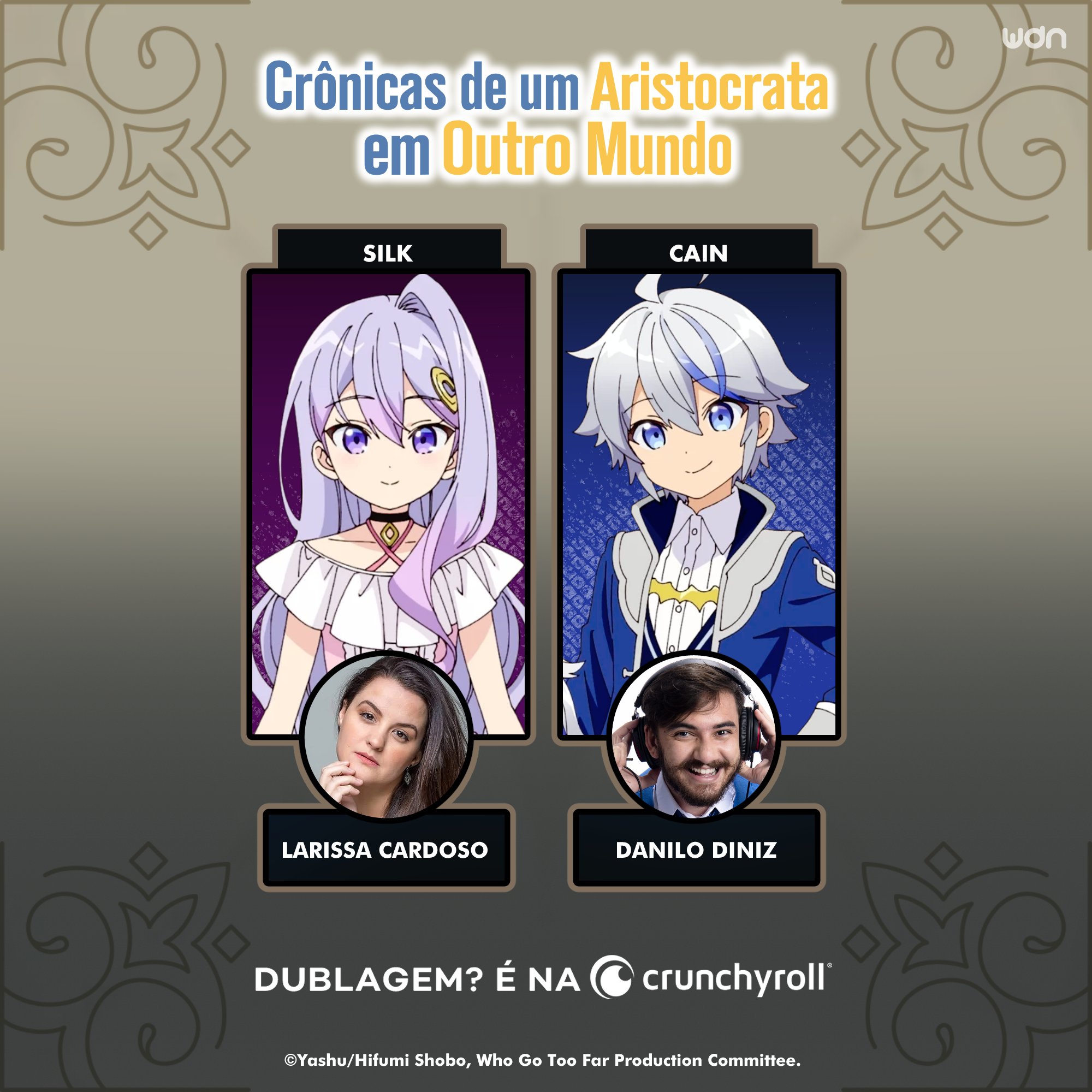 Crônicas de um Aristocrata Dublado na Crunchyroll Brasil É HOJE