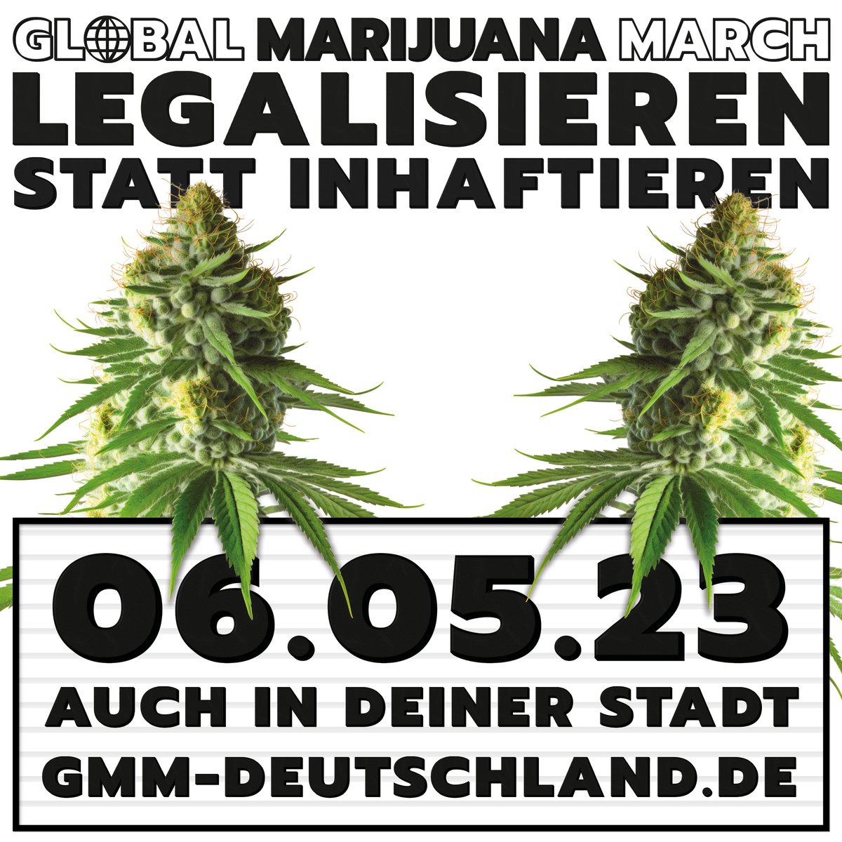 hanfverband's tweet image. Am Samstag in zwei Wochen findet der Global Marihuana March statt, auch in deiner Nähe!
Alle Infos zu den 24 Demos deutschlandweit gibt es auf gmm-deutschland.de