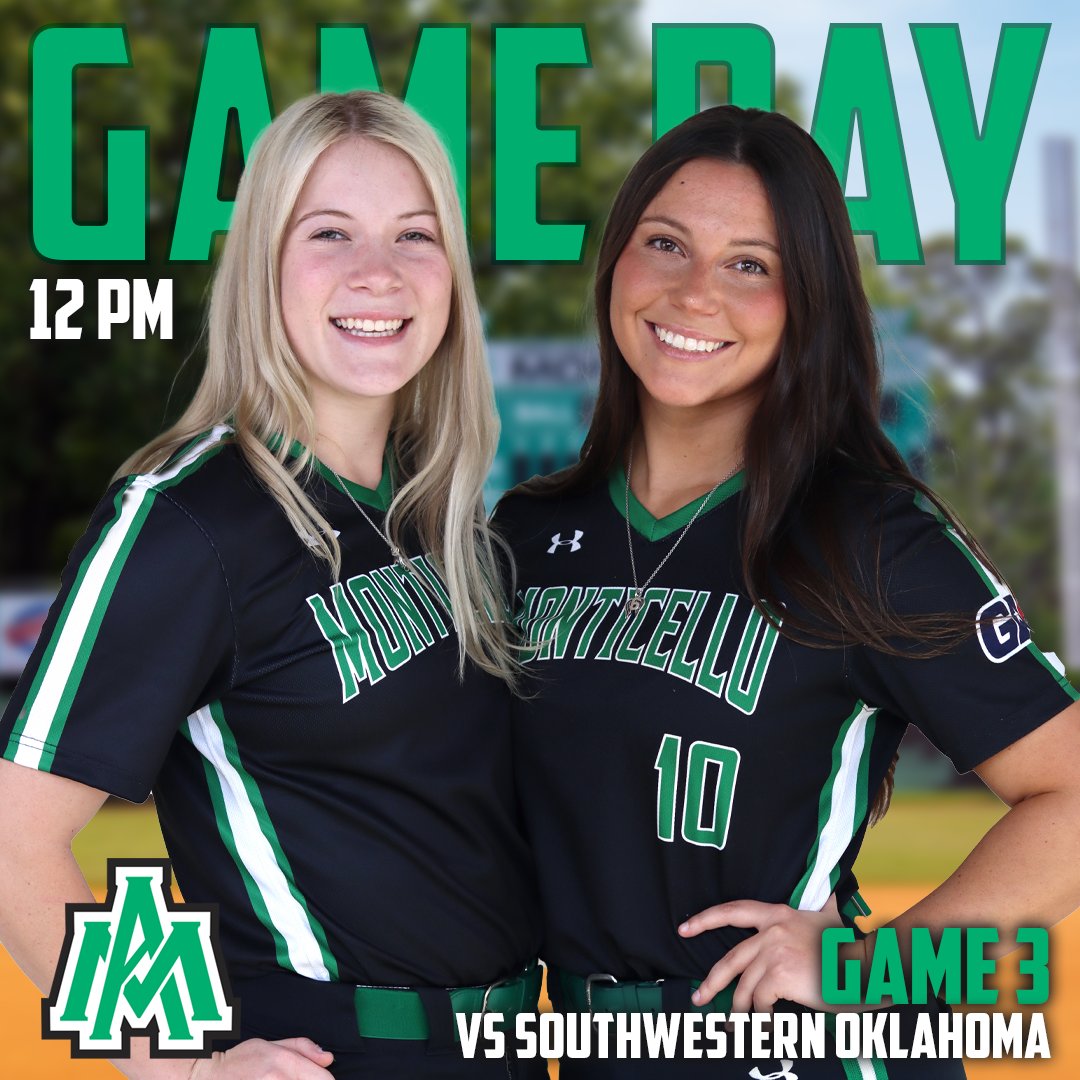 UAM Athletics (@uamsports) on Twitter photo ๐๐'๐ ๐๐๐๐ ๐๐๐! <a href="/UAMSoftball/">Blossoms Softball</a> host the Bulldogs for game three of their <a href="/GACAthletics/">#TheGAC</a> series! ๐ฅ
๐: Southwestern Oklahoma State
โ๏ธ: 12:00 PM
๐๏ธ: Monticello, AR (Alvy Early Softball Field)
๐บ: uamsports.com/coverage
๐: uamsports.com/coverage
#BlossomNation ๐๐'๐ ๐๐๐๐ ๐๐๐! <a href="/UAMSoftball/">Blossoms Softball</a> host the Bulldogs for game three of their <a href="/GACAthletics/">#TheGAC</a> series! ๐ฅ
๐: Southwestern Oklahoma State
โ๏ธ: 12:00 PM
๐๏ธ: Monticello, AR (Alvy Early Softball Field)
๐บ: uamsports.com/coverage
๐: uamsports.com/coverage
#BlossomNation