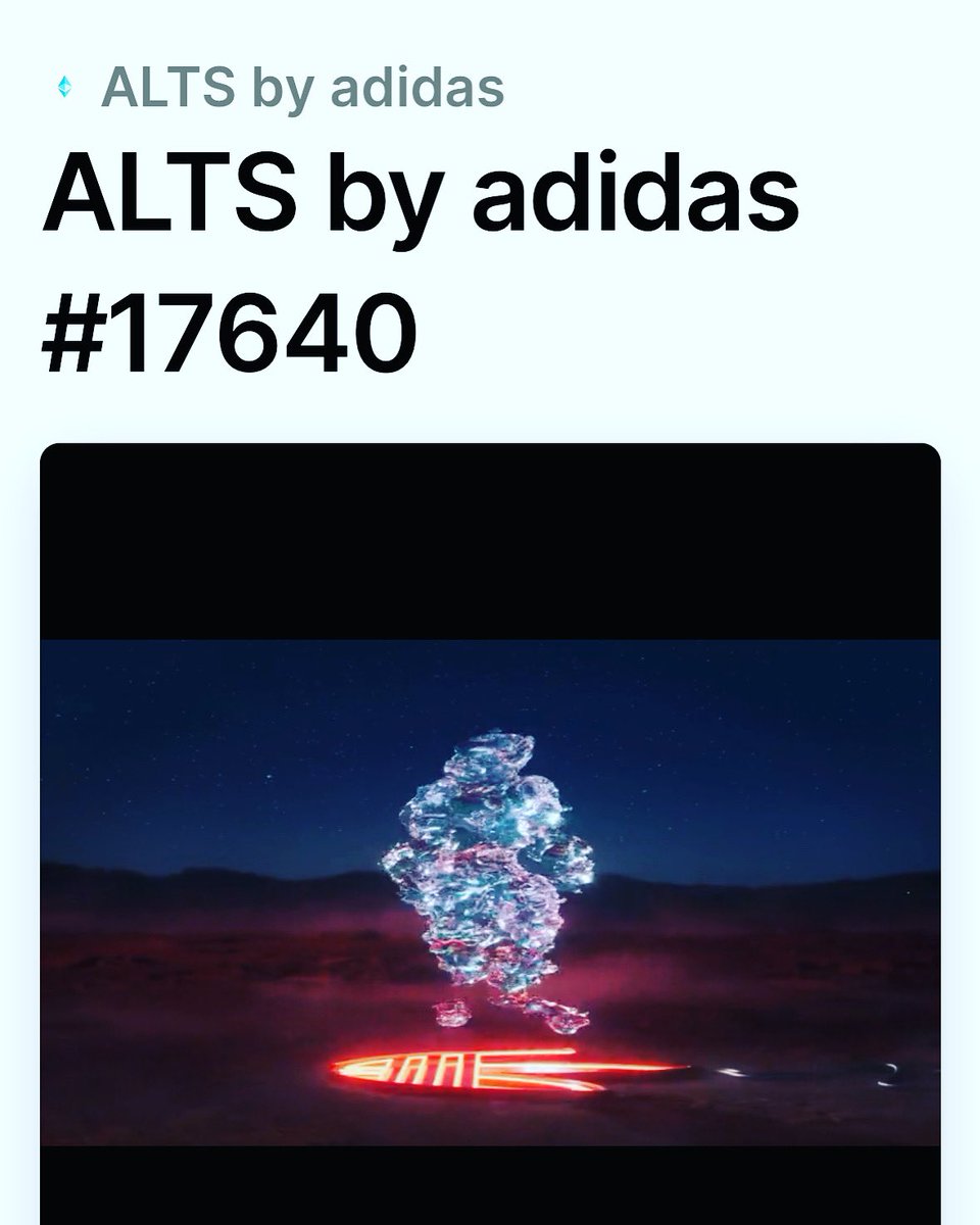 What’s next? Are we still following NFTs? #addidas