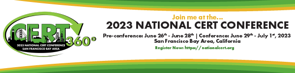 Tri City CERT (@certgardenahawt) on Twitter photo There is still time to register for the upcoming National CERT Conference June 29-July 1 Main Conference June 26-28 pre-conference in San Francisco There is still time to register for the upcoming National CERT Conference June 29-July 1 Main Conference June 26-28 pre-conference in San Francisco