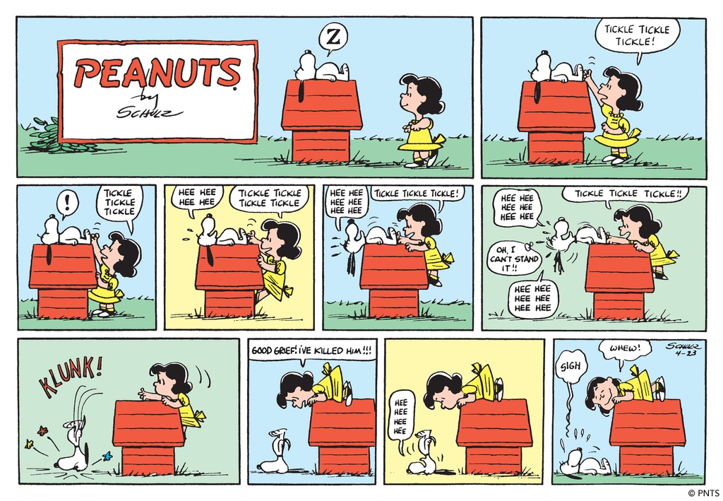 This Peanuts Sunday comic strip was first published #OTD in 1961.