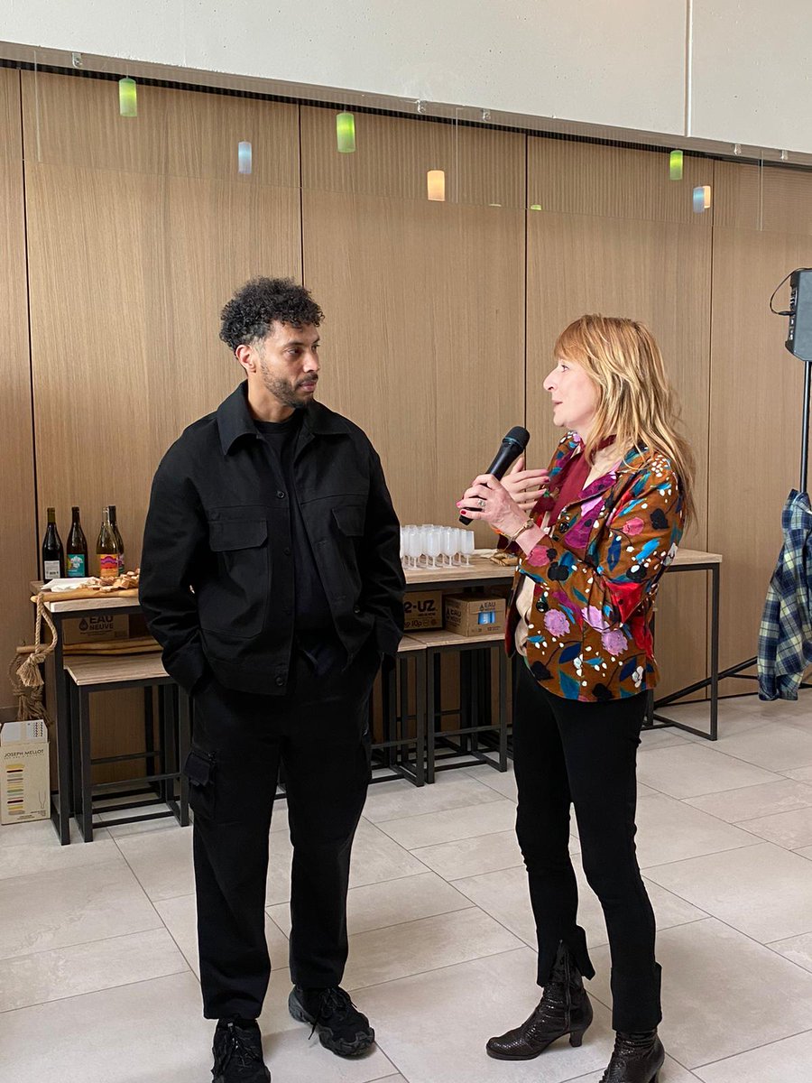 sacem's tweet photo. Retour en images sur le vernissage de l'exposition @radiofrance x @sacem pour célébrer 40 ans de rap en France 👊🎤🎛 En présence de @Disizfr, parrain de l'exposition 🙏 @PrintempsDB #pdb23 https://t.co/RCtU8OP07r