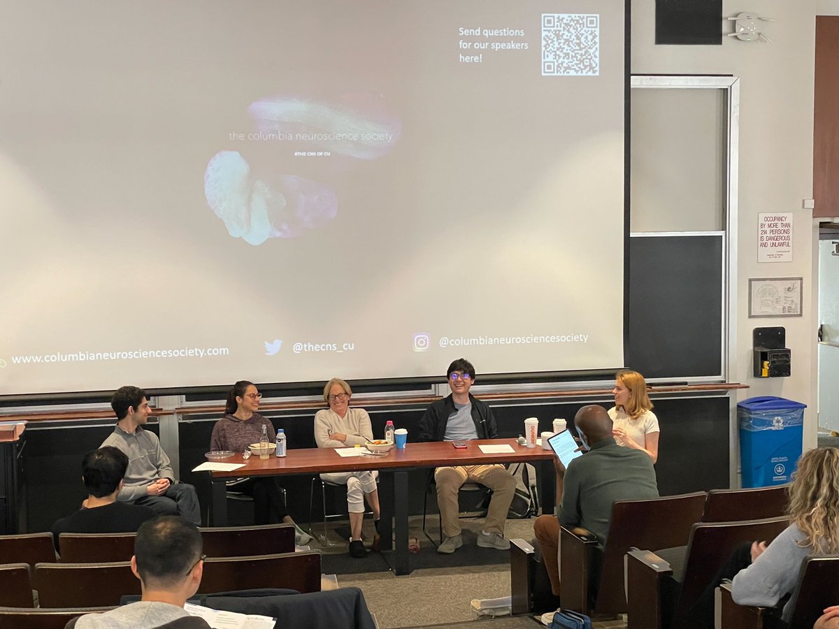 thecns_cu's tweet photo. An incredible lineup of speakers for Encephalon: #Nuance. We were so honored to hear from professors @LilaDavachi, @BrisbaneDarcy, and @STRscience for our education panel, and Neurobiology PhD students @shivanibigler and Bovey Rao for our grad student panel! https://t.co/Qcn4lU899Q