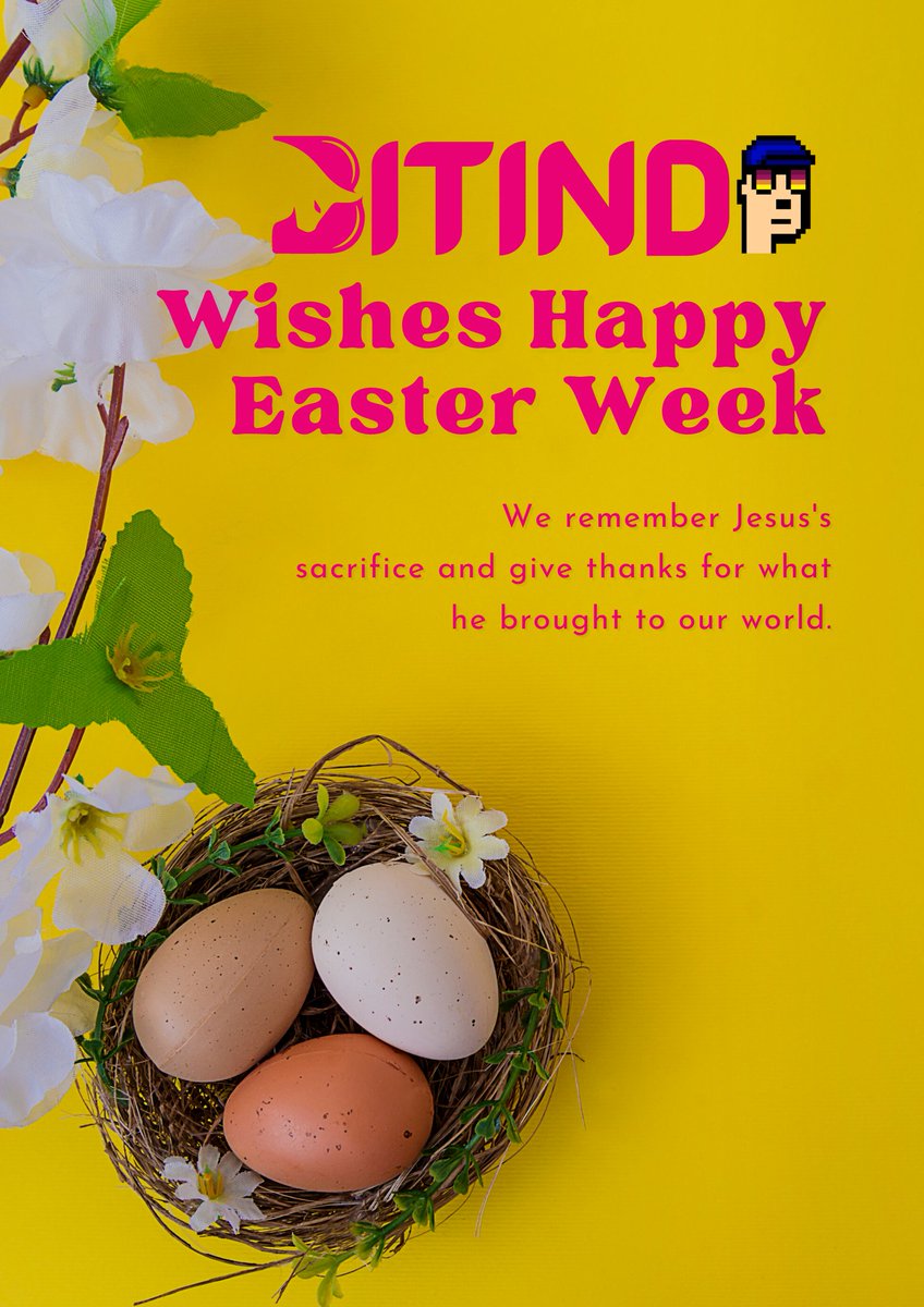 0xCassHD's tweet photo. We wish #Bitindichain  community this #Easter  week filled with whatever makes you smile and fills you with the hope of the Easter season. And $BNI Tokens, of course.🤠 https://t.co/cR2WjwAA5l