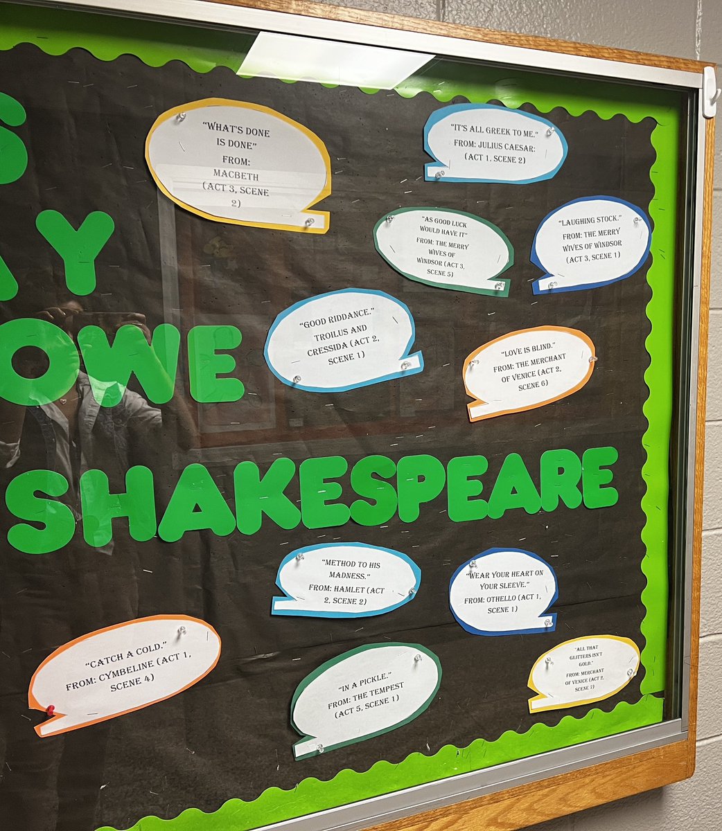 Happy 459th birthday to the one and only William Shakespeare! Many of our common phrases and vernacular today can be attributed to The Bard himself!