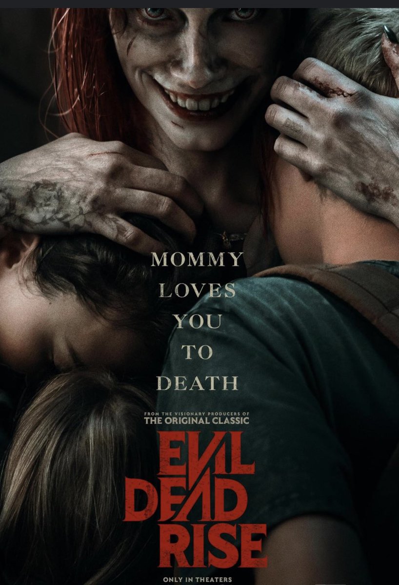 ConsultantMovie's tweet photo. Reboot of the classic horror franchise is scary, gory, funny at times and an absolute ride. Great addition to the franchise. Verdict: B+ @EvilDead #EvilDeadRise https://t.co/5d5Mz1s5Rd