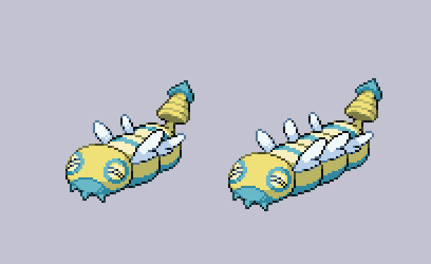 ポケモン「#pixelart #ドット絵 #ポケモンSV #PokemonScarletV」|オニガシラ銀角のイラスト