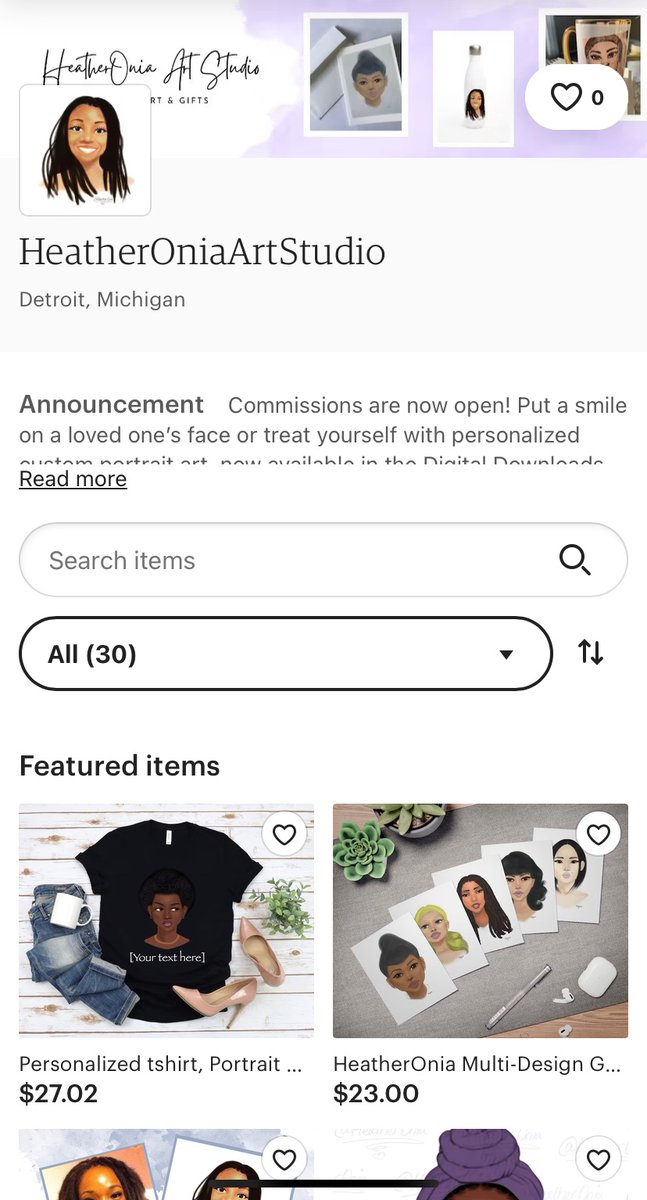 Heatheronia's tweet photo. Hello everyone! I have a new shop where you can browse and purchase unique gifts, digital downloads and custom portrait art commissions. Stop by and check it out:  https://t.co/h1dXZlPmtb
☺️💜 https://t.co/4sRpbSvvBq