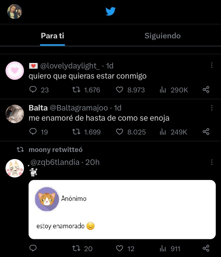 me parece que se desperto cursi mi tl
