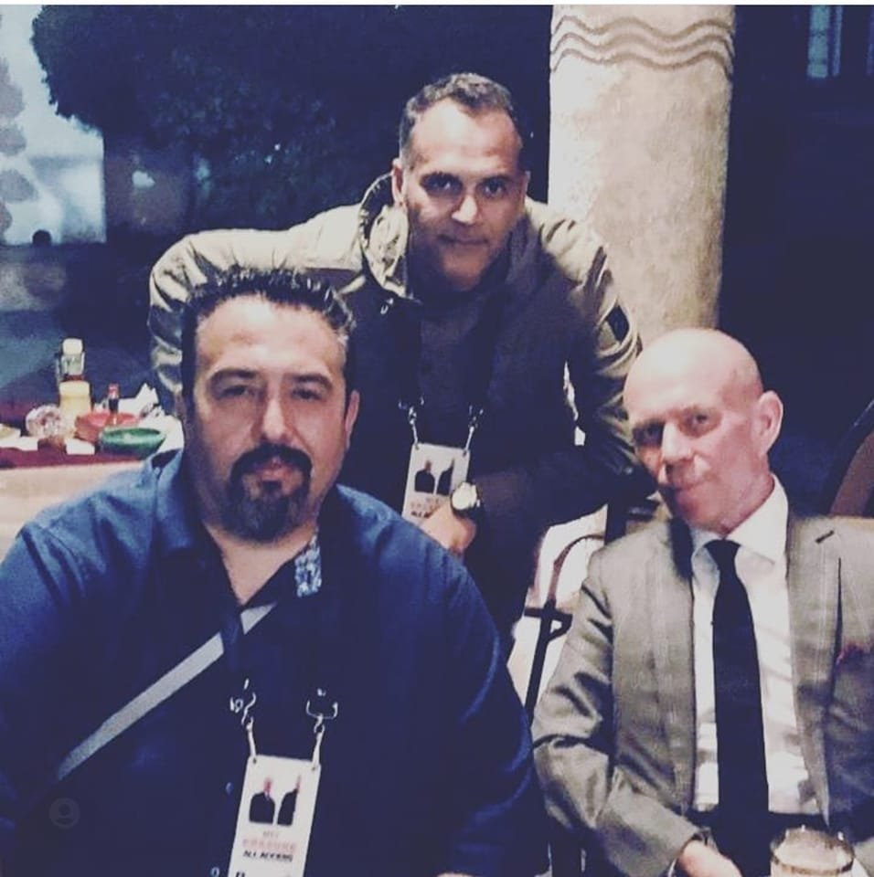 gabovazquezg's tweet photo. Esta foto sí la presumo, en 2018 hicimos tres conciertos de #erasure en #méxico y aquí con mi carnal Leonel y el master #Vinceclarke
.
#yazoo #vcmg #depechemode https://t.co/DdD7t0Am3B