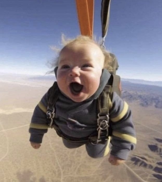 RAF_Luton's tweet photo. Fact of the Day: Candidates can apply to join the Super Army Soldiers as young as 2 months old, if accepted they join the British Army Battalion Youth training programme. Here Private Jay Sunborn makes his first parachute jump over Lincolnshire.

Photographed from a Canberra https://t.co/cse73cdr2P