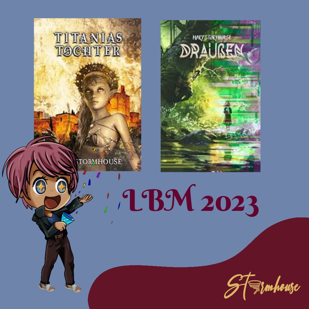 Ich podcaste ja nicht nur, ich schreibe auch manchmal. Deshalb bin ich auch auf der Leipziger Buchmesse und freue mich, euch zu treffen. Ihr findet mich in Halle 3, am Stand C310 beim Team vom WunderZeilen Verlag. Am Samstag moderiere ich einen Talk über #buchcosplay. #lbm23 #lbm