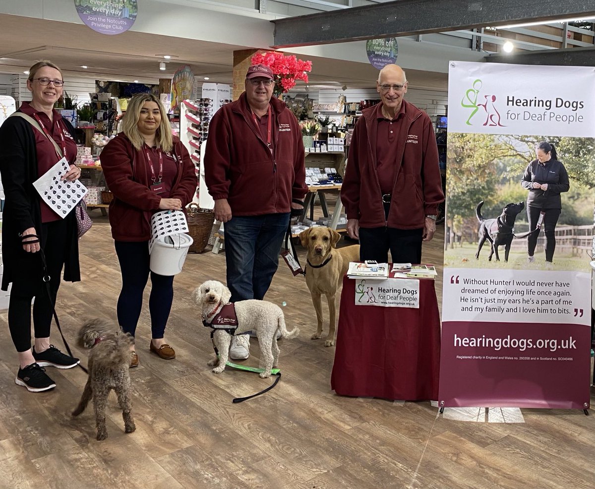 ⁦<a href="/HearingDogs/">Hearing Dogs for Deaf People</a>⁩ are holding a Paws appeal collection ⁦<a href="/Notcuttsuk/">Notcutts Garden Centres</a>⁩ Booker near High Wycombe. Drop by and chat to us? ⁦<a href="/VolTeamHDogs/">Volunteering H-Dogs</a>⁩