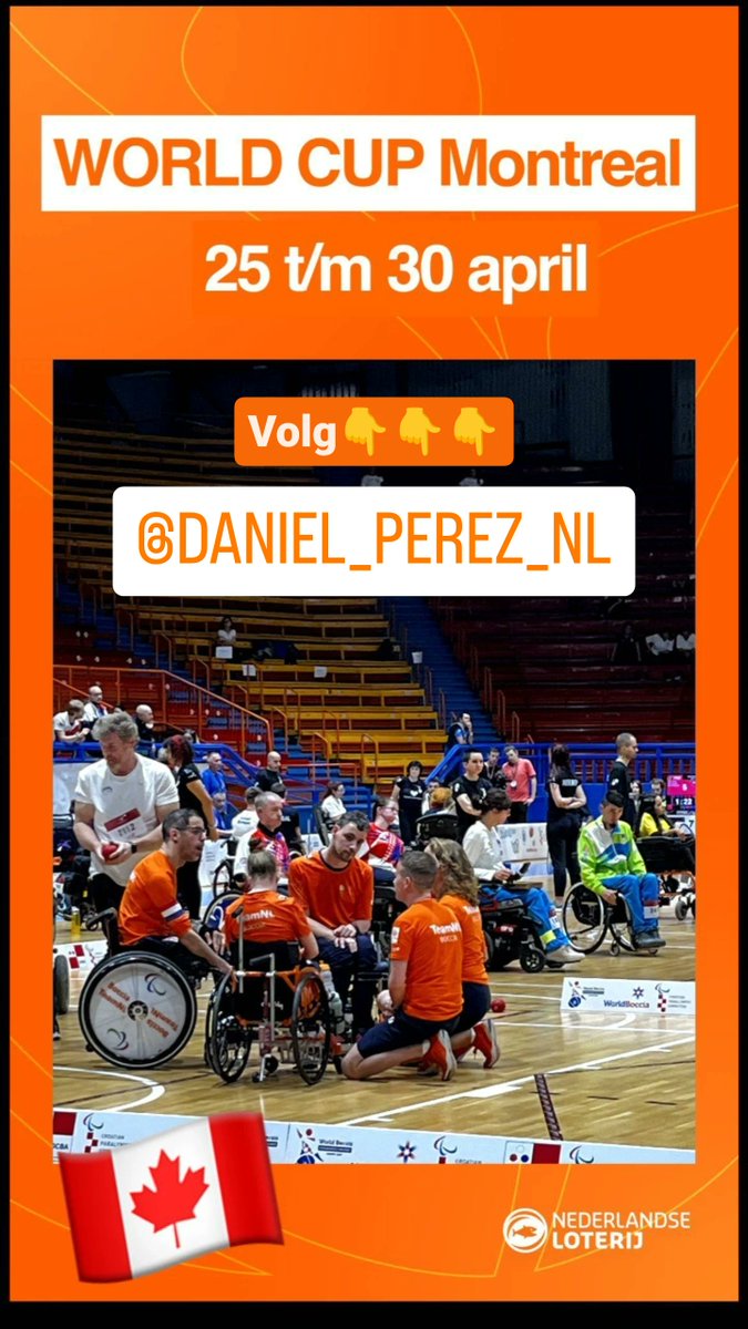 Daar gaan we! Op naar Canada voor het volgende toernooi!

My hashtag:
#sport #Boccia #proactivelife #TeamNL #Paralympics #paralympich #oranje #teamnlparalympich #winnaar #motivation #disabilitysport #doitwithlove #domore #makingmemories