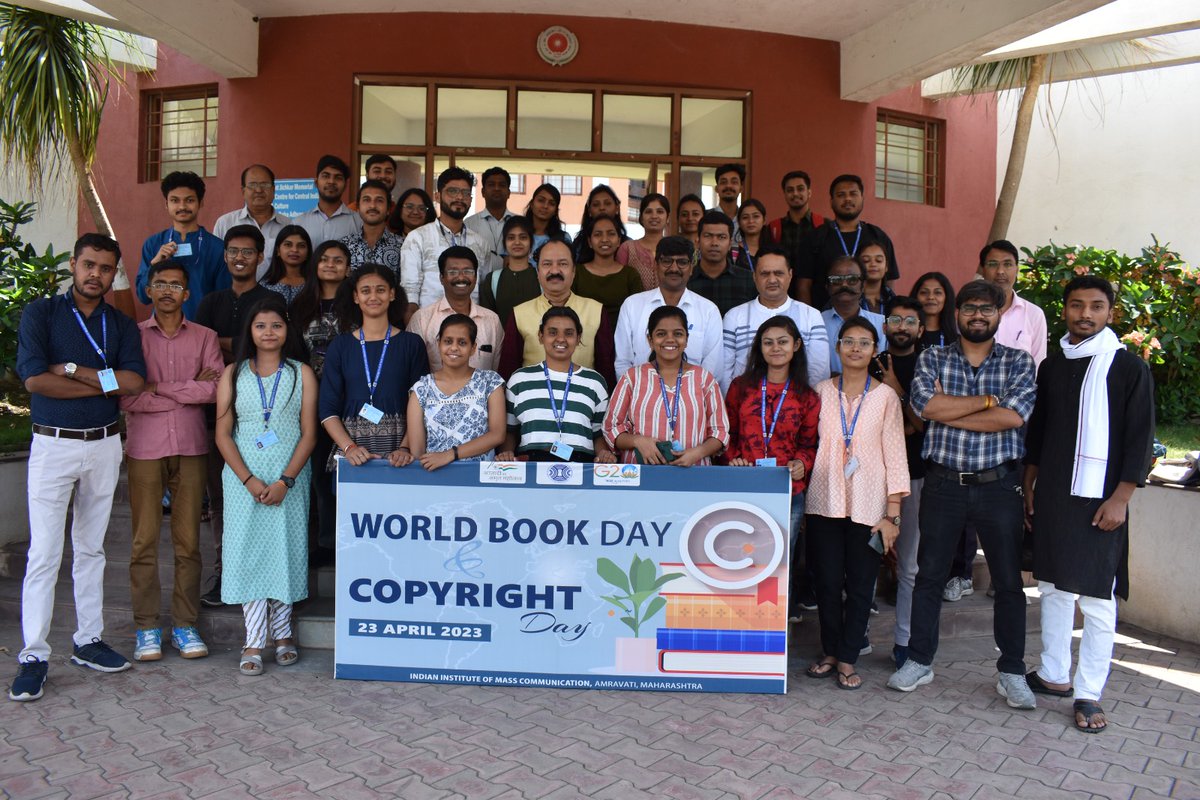 ShilkyShaurya's tweet photo. World Book Day &amp; Copyright Day...
@IIMC_India #iimc #Maharashtra #bookday2023 #Copyright #23April2023 https://t.co/56sTcbbsyK