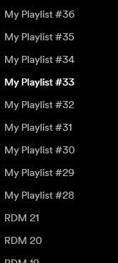 So I can't be the only one creating playlists with 2-3 songs in it and If they get lame I just create another one🧐