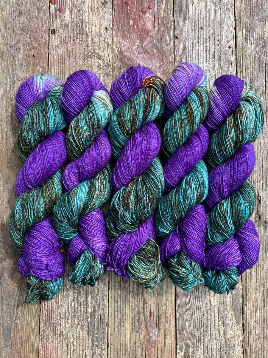 asyetyarns's tweet photo. Today is the last day to get you pre-order in for Aquarius! Yarn inspired by amethysts and turquoise: deep rich purple and teal speckled with browns and oranges. What’s not to love?! https://t.co/9jl9mVq6k2 #KnittingTwitter #YarniesOfTwitter #HumansThatYarn #YarnForSale https://t.co/5KQjAmtLId
