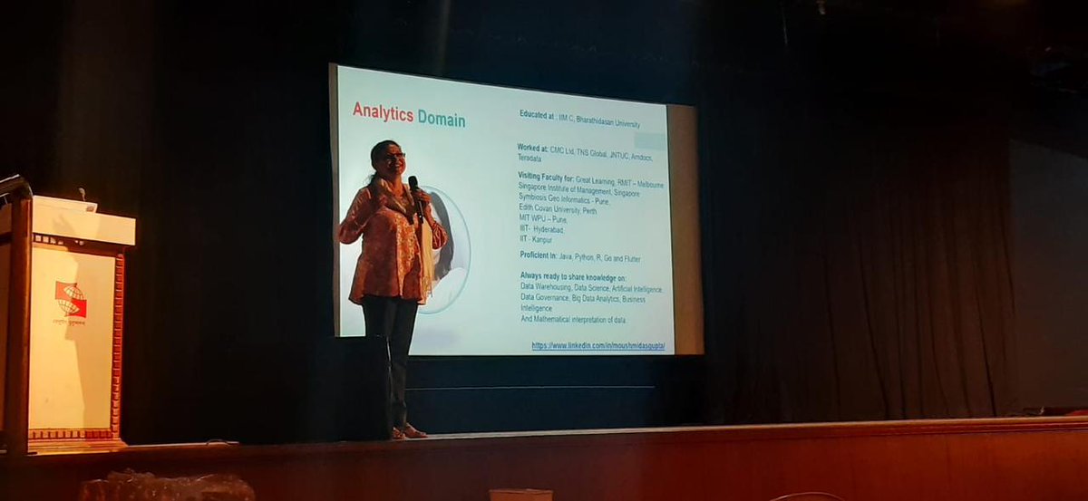 GDGPune's tweet photo. "Empowering Digital India with Strong Data Governance Skills! π
"Gain invaluable insights on the significance of data governance in the digital era from Moushmi Dasgupta's informative session.β¨
#IWDPune23 #WTMPune #GDGPune #BFHL #BFHL_moment https://t.co/f3e7d4c8kQ