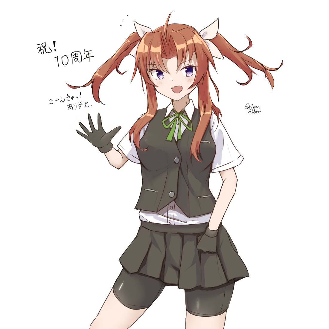 艦これ「艦これ10周年。めでたい! 陽炎描いた。 」|ミノア十一等兵＠💉💉💉お絵かきぬいぬい中毒のイラスト