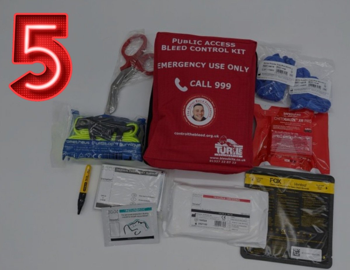 Make that 5 bleed control kits that will be purchased and given to 5 different venues/Businesses in #Birmingham 👏👏👏♥️

#ControlTheBleed #DanielBairdFoundation