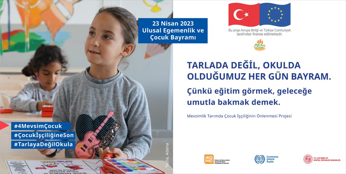 iloankara's tweet photo. #4MevsimÇocuk #ÇocukİşçiliğineSon #TarlayaDeğilOkula #23NisanUlusalEgemenlikveCocukBayramı https://t.co/P4CoS9jyI0