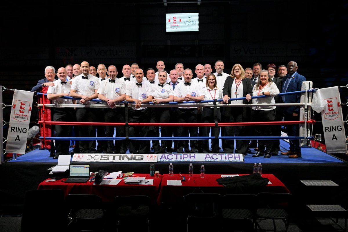 England_Boxing's tweet photo. OFFICIALS TEAM 🥊

A grateful thanks to our brilliant, volunteer officials who gave up their Saturdays to look after England Boxing National Amateur Championships 2023 Finals Day... well done all - great job! 👏👏👏

#EBNAC23 #englandboxing https://t.co/HT6Ww7ccNw