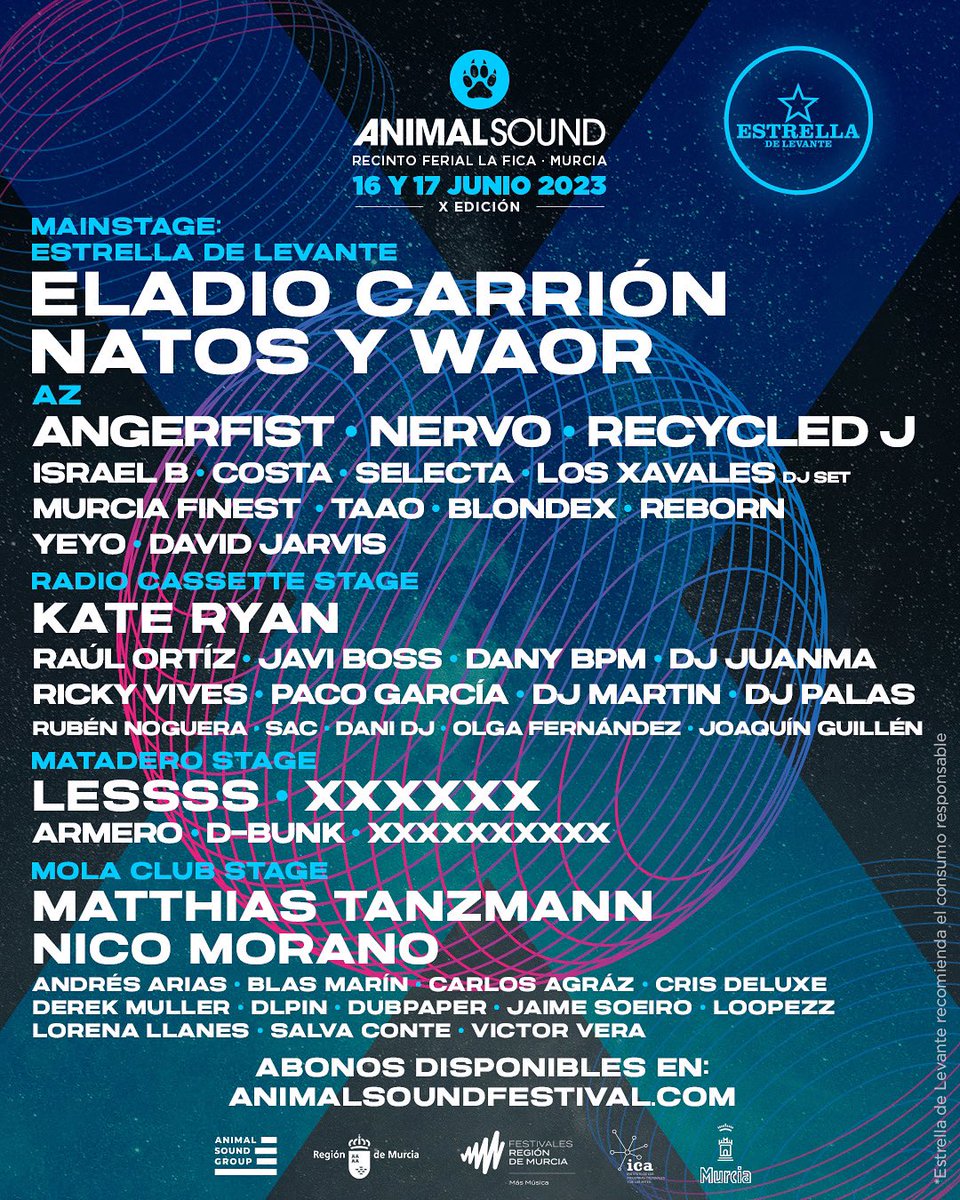 AnimalSoundFest's tweet photo. Ahora sí que sí Murcia va a arder de nuevo este verano y tú no te lo puedes perder 🥵

🐆 Entradas en https://t.co/Ah3BrYC0DP https://t.co/GAyLsGDllw
