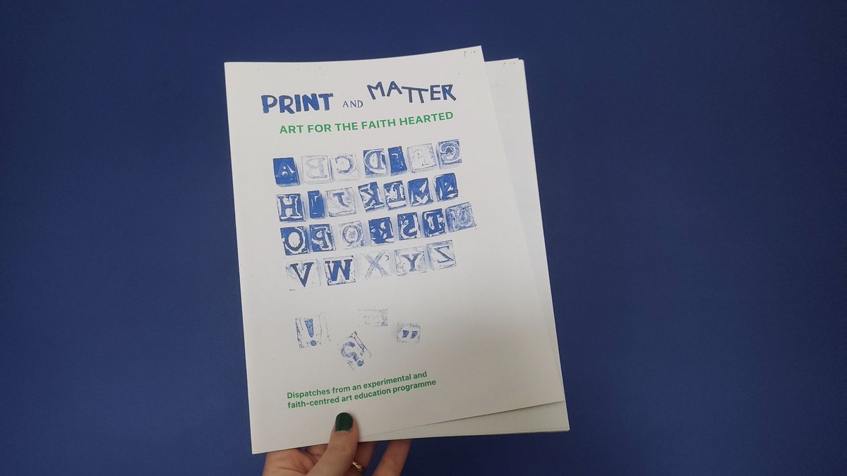 "dispatches from an experimental and faith-centred art education programme" <a href="/oomkzine/">OOMK</a> and @rabbitsrdpress are making really nice things /and matched my nails and walls perfectly