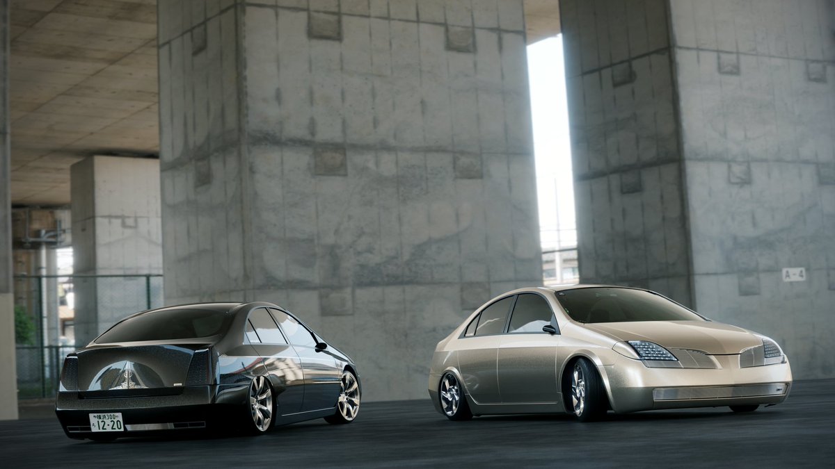 Pair of P12 Primeras in minitruckin' style for Mashin mininats 
#blender3d