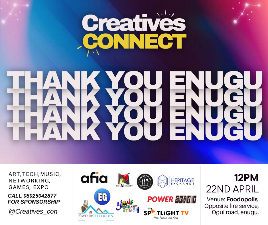 Creatives__con's tweet photo. @_BigJustin_ @IamAwesomeJosh @obiasika @AfiaTvOfficial @Sonjoe_Kutuh @ConnectEnugu @AlusiOringo @UchePOkoye @chude__ 🔥🔥🔥🔥🔥 https://t.co/JchkSKOKj2