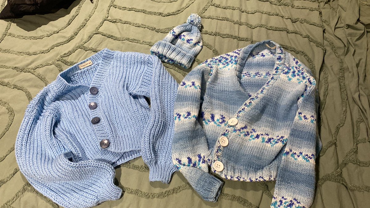 best mum ever alert, ive really been missing her lately🥺 she hand knitted and sent me two cardigans😭💕