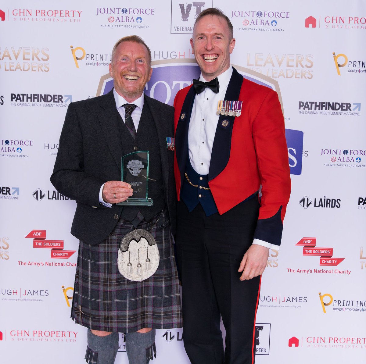 At the Scottish @AwardsVeterans this week it was a real pleasure to meet and hear the story of Inspiration of the winner, Dougie Morgan from @fightingwpride I truly do wish I had met him long ago, I wish you every success. 

#veterans #veteransawards #military