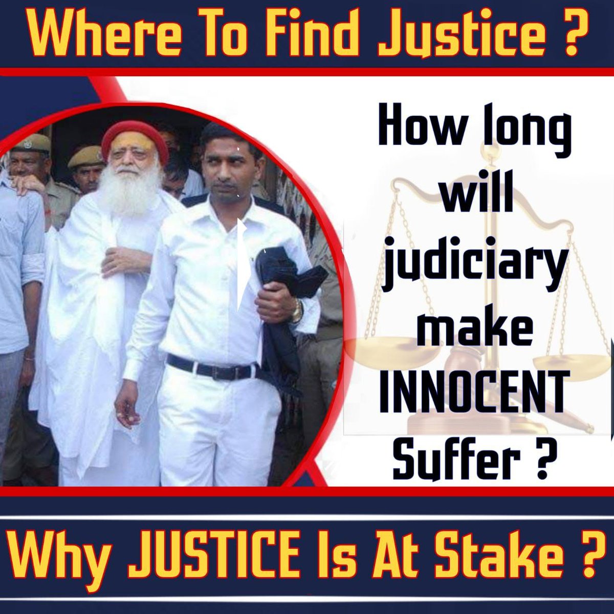 SejalTandel1's tweet photo. Bapuji एक बोगस Case कारण कारावास में प्रताड़ित हो रहे हैं।इस बात के साक्ष्य भी मौजूद है फिर भी न्यायालय इसे नजर अंदाज कर रहा न्यायिक प्रक्रिया विलम्ब होना निर्दोष को सजा मिलना भी एक अपराध ही होता है,
ऐसे में कहा है Judiciary
Where To Find Justice ❓
#WhyJusticeAtStake❓ https://t.co/nXoqf6mMQo