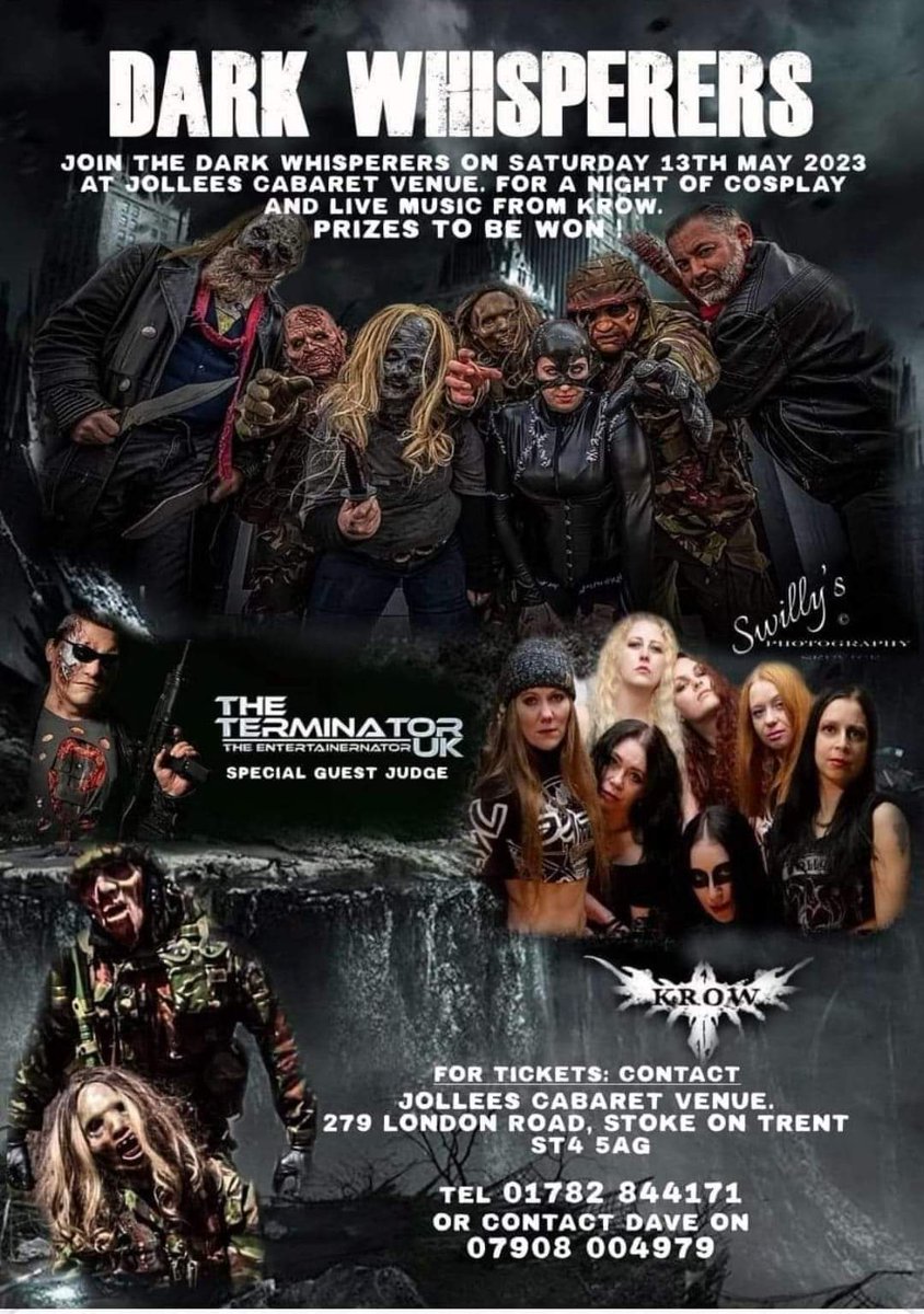 AWAKEN HATCHLINGS, Krow is coming to you at a very special event!!
Tickets here, get in! 👇😈🤘😈👇

skiddle.com/whats-on/Stoke…

#metal #industrial #music #gigs #womeninmusic #womeninmetal
#UKGigs #makeitloud #metalmaenads