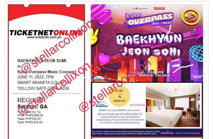 stellarcollixon's tweet photo. OVERPASS WITH BAEKHYUN AND SOMI GEN AD TICKET GIVEAWAY! 

✅ RT + ❤️
✅ Reply with anything that will catch my attention 

Winner will be picked based on my personal preference so make sure your reply counts. https://t.co/XvzEN4sefJ