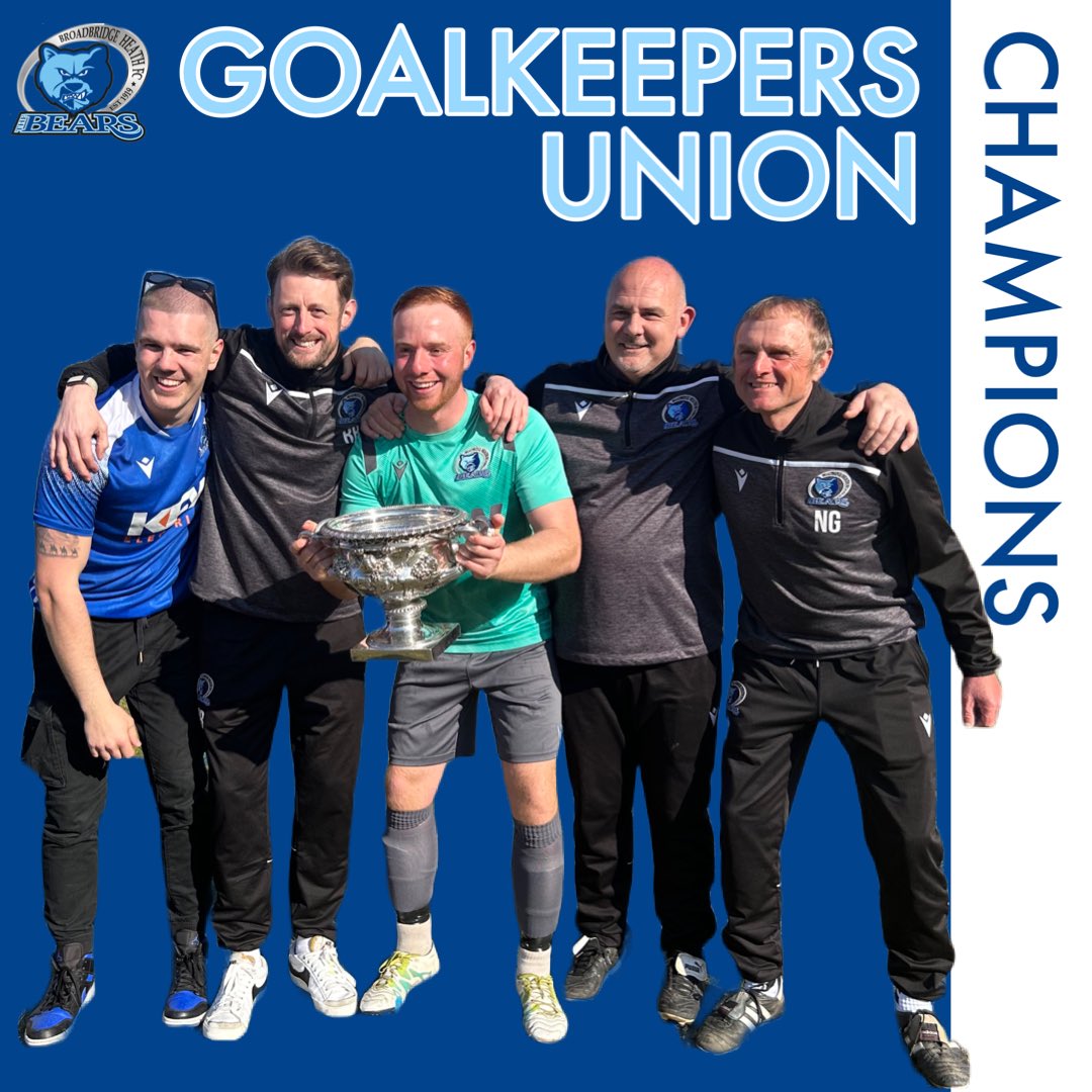 WHAT. A. TEAM. 

CHAMPIONS 🏆🏆🏆

@AlfieHadfield1 @Liamgkmatthews @thebearsbbhfc 

#goalkeepersunion #keepers #keepersunion #football #nonleague