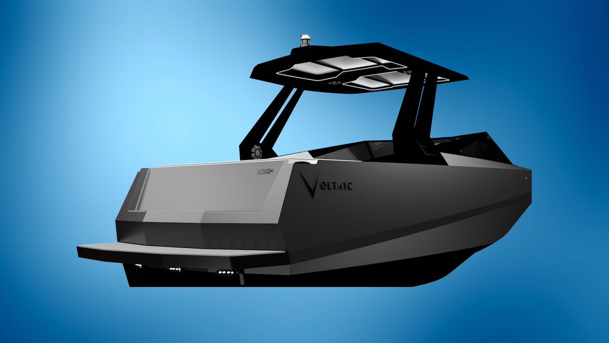 GadgetFlow's tweet photo. Voltaic Marine AEW24 electric boat https://t.co/0acONIHegd From a cleantech-focused boat-building brand, this electric water sports vessel suits all your recreational boating needs. #personalvehicle #Transportation https://t.co/BTtguIZuVl