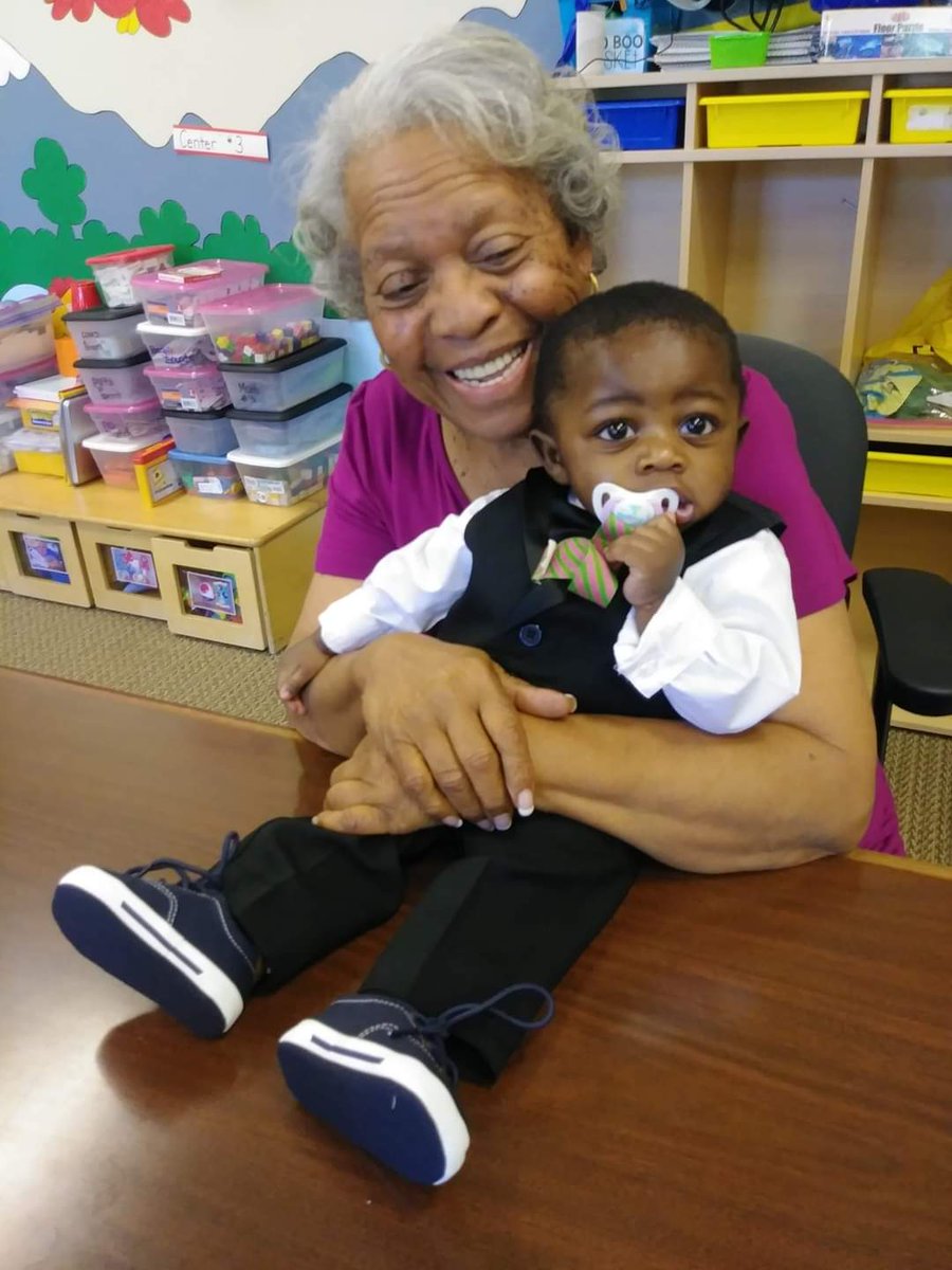 HavenO's tweet photo. My son and my sweet mom. As soon she saw him the first time, she fell in love with him.  He has truly taken my place...lol https://t.co/HSU5l3Y23z