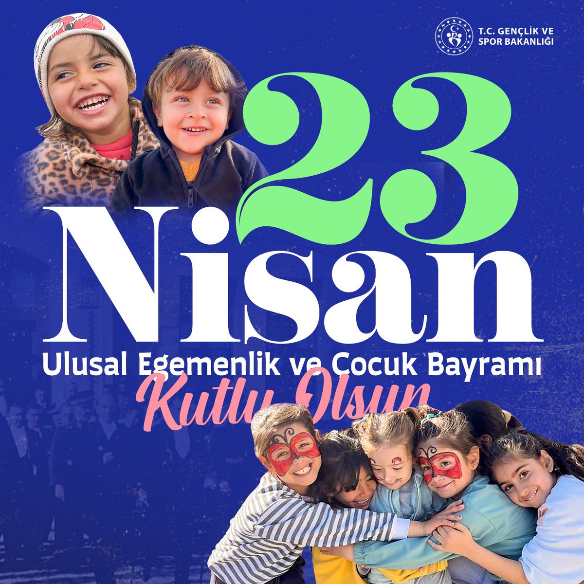 Geleceğimizin teminatı çocuklarımıza armağan ve egemenliğimizin nişanesi #23Nisan Ulusal Egemenlik ve Çocuk Bayramımız kutlu olsun.🇹🇷