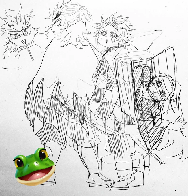 2年前は一応毎日描いていたいましたが、富岡さんのが好きでした😂 目がっ‼️苦手💦  頭は小さなハーフアップですね～🐧‼️ あと、カラーめちゃ大変(笑)髪の毛が1番💦  一次トラウマわかりますよ😂私も影響受けまくりだから🤣二次はやりたい気持ちもわかる‼️描くの楽し❤️もぅ自分らしく描こかな💦