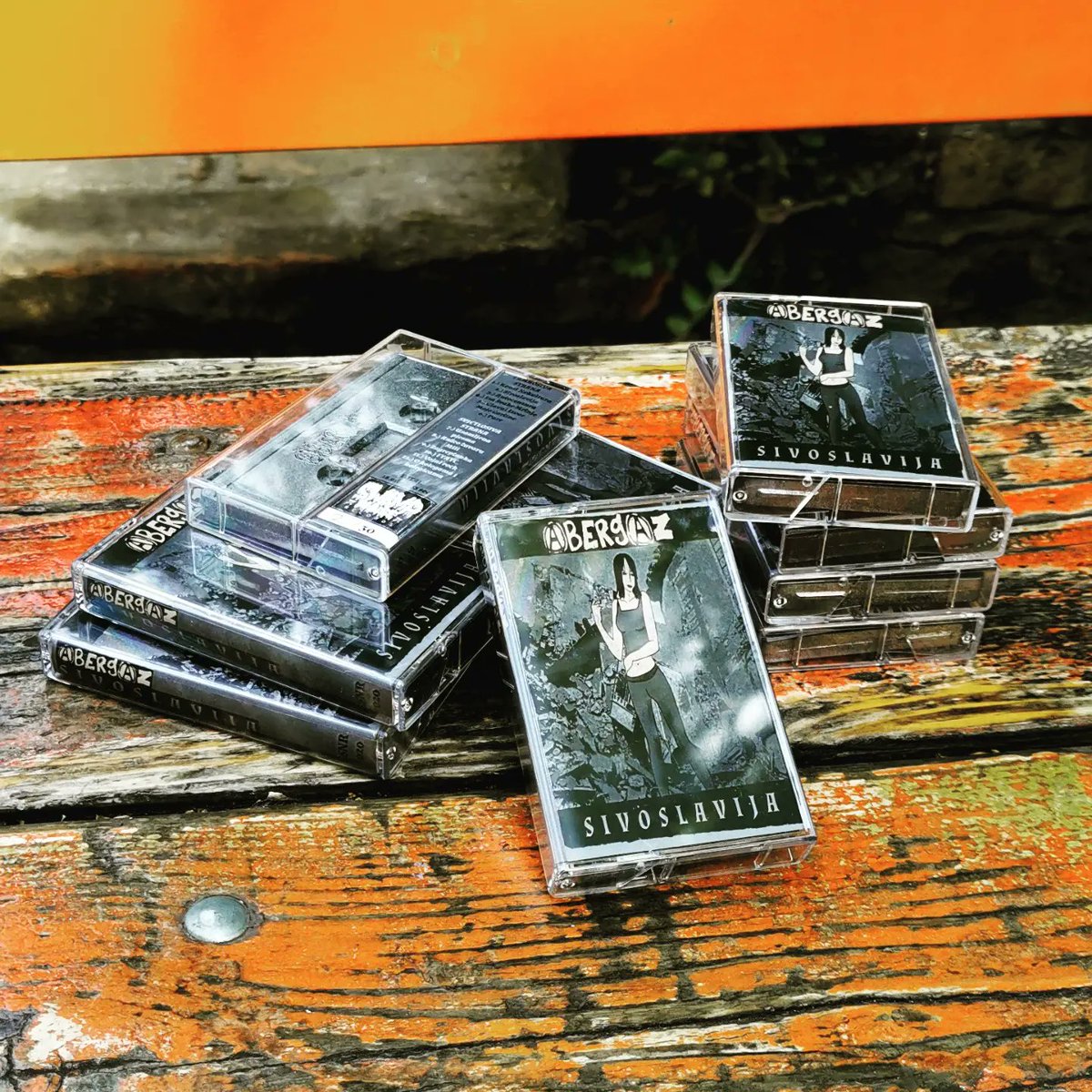 abergazpunk's tweet photo. Abergaz - Sivoslavija #punk tapes arrived! Swamp Noise Records 020 release! 5€ + postage worldwide! Free sticker included! Orders via our Bandcamp soon! Thank you Ćuki for making them! https://t.co/cVp5WdQfC2
