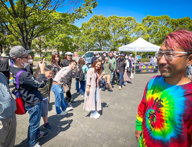 hatatakuma's tweet photo. 愛知フリマ　　無事終了っ
良いねぇ　この感じ
皆さま　ありがとーーー

次は
４月３０日
大阪万博公園フリマだ https://t.co/zqfAq0phxX