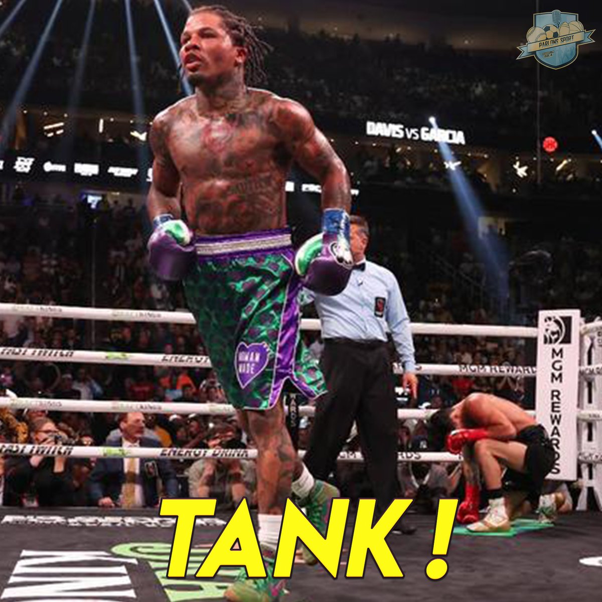🚨[#boxe] Victoire de Gervonta "Tank" Davis 🇺🇸 dans le combat de l'année ! Invaincu avant ce choc, Ryan Garcia 🇺🇸 a déposé les armes au 7è round sans avoir pu trouver la faille. 
29è victoire pour Davis, la 27è avant la limite 🥊
#DavisGarcia