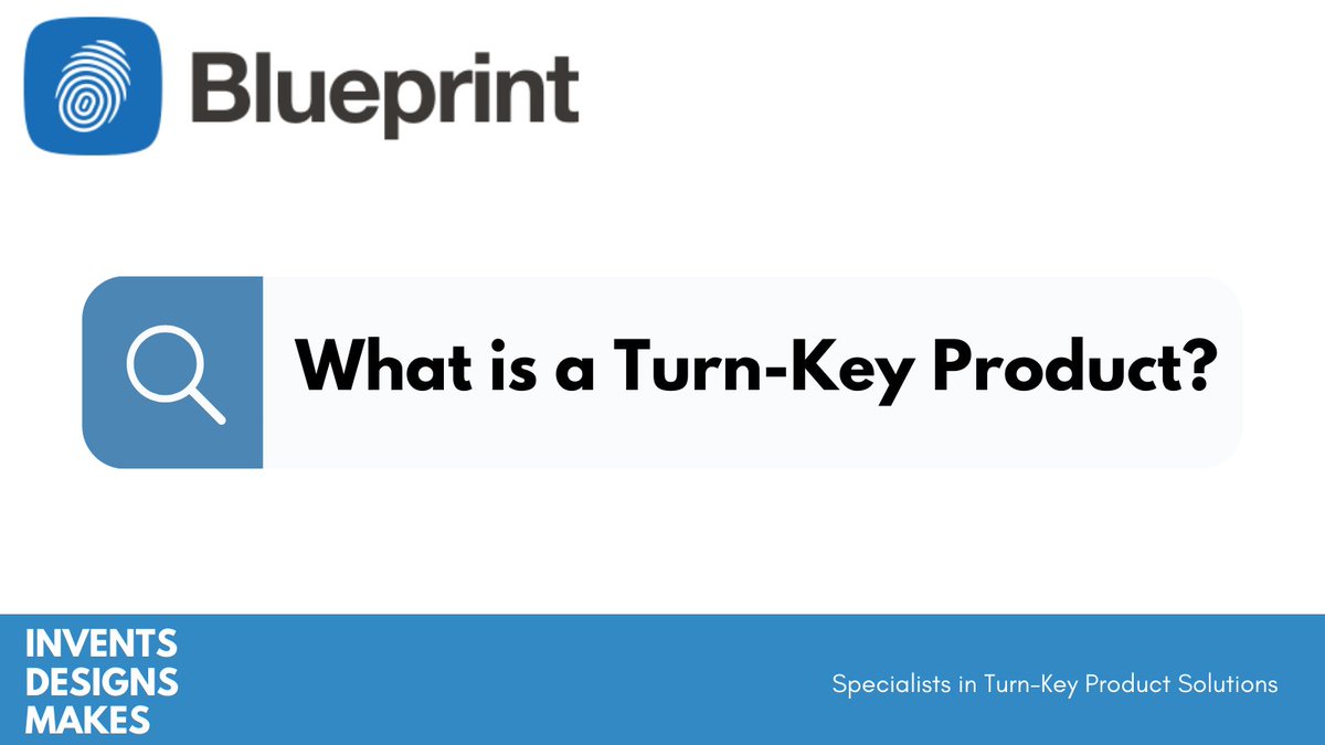 Turn-Key is a type of project that is constructed so that it can be sold to any buyer as a completed product.
From concept to production, Blueprint has a proven track record in helping clients discover &amp; develop commercially successful solutions.
#TurnKey #ConceptToProduction