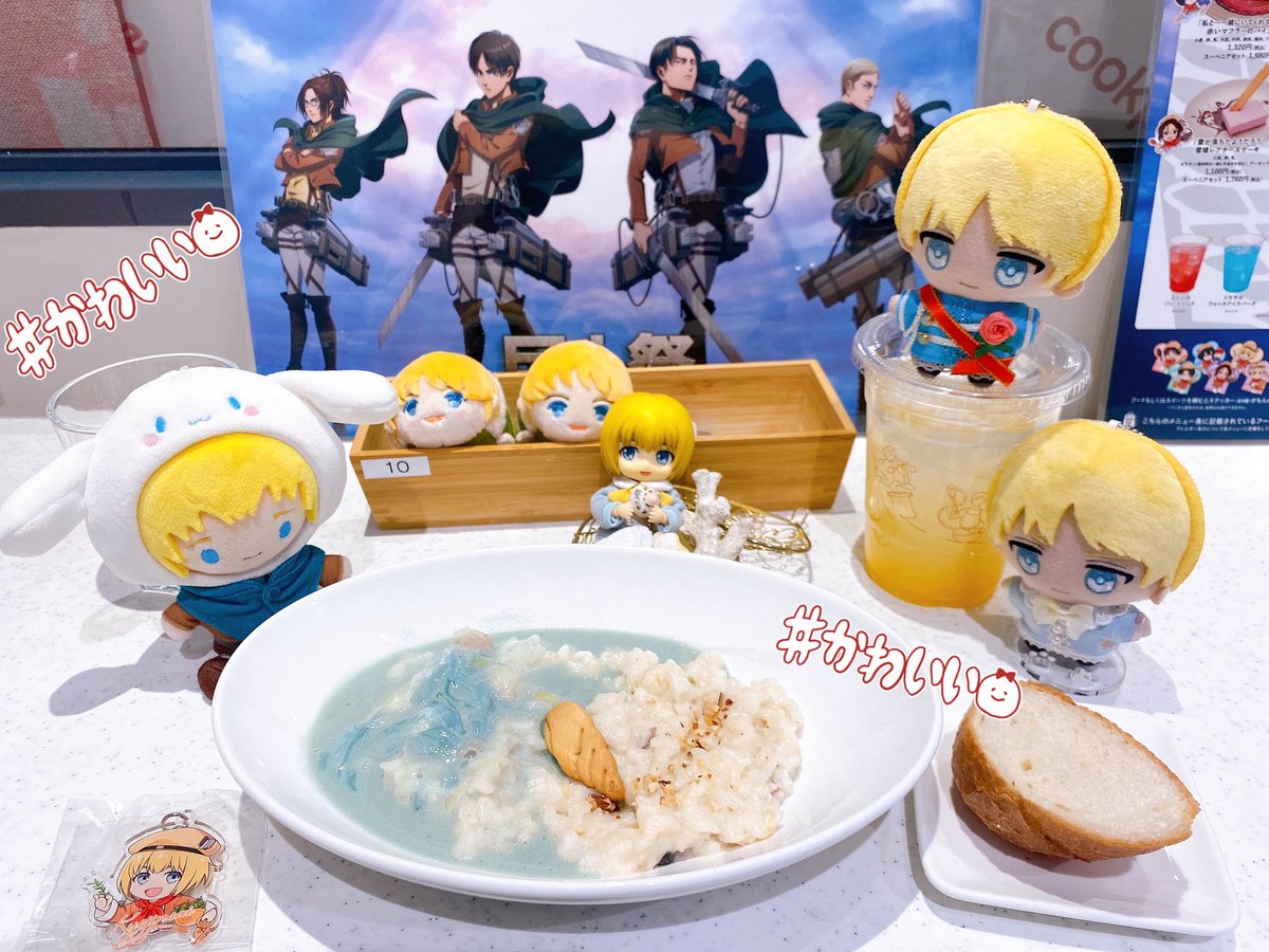 rrrm_8_8ag's tweet photo. クックパッド 巨人祭👨🏻‍🍳🍳✨
久々にアルミンぬい達を連れて楽しかった〜🥰 https://t.co/ffKzIwZawK