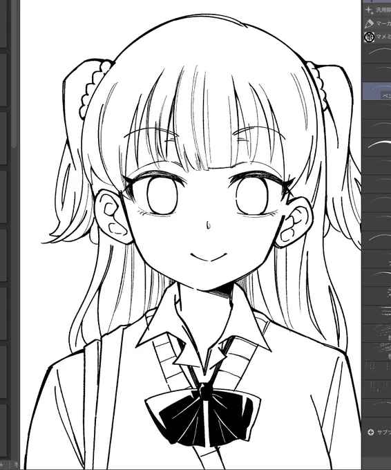 目の作画なしでもカワイイ 