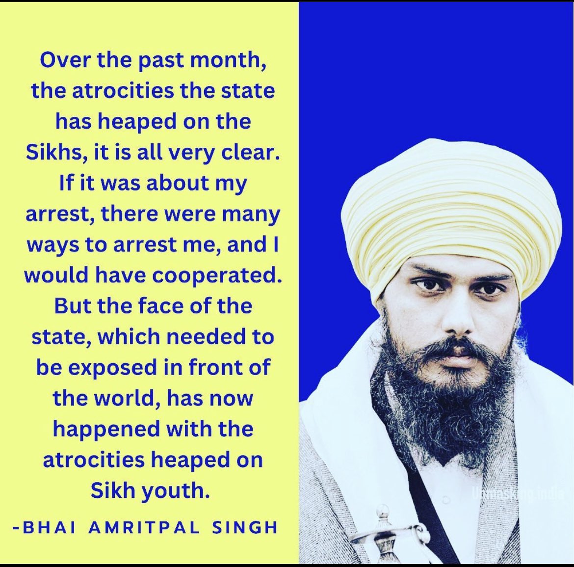 Sandhu65587's tweet photo. #WeStandWithAmritpalSingh https://t.co/8AKxdv2GFG